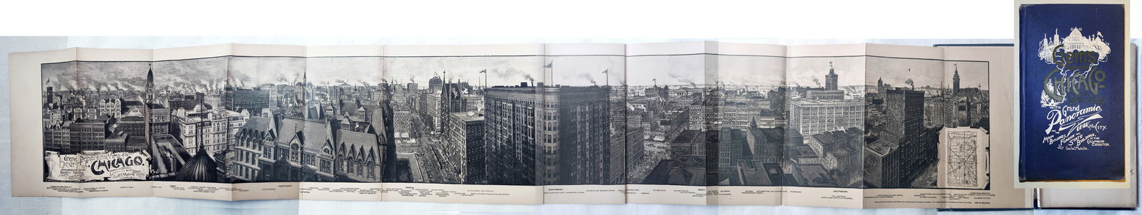 Grand Panoramic View of Chicago (55??) 1893 World's Fair First Edition (1 of 14)