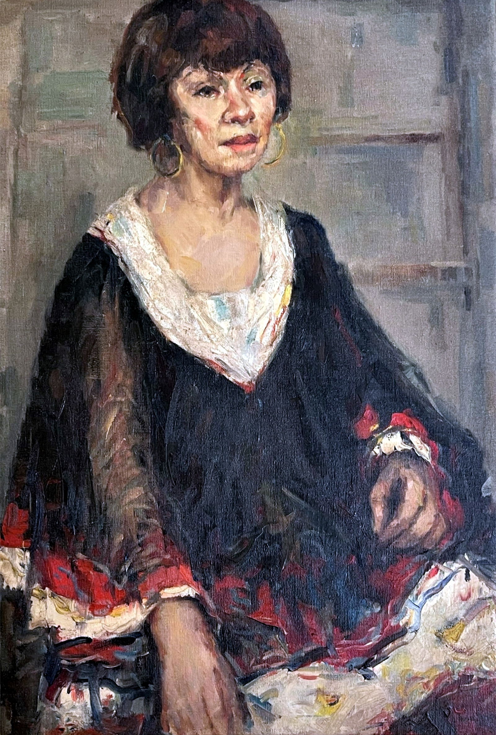 Leon Gaspard: Portrait of Dora Kaminsky c.1960, Oil on Canvas (1 of 4)