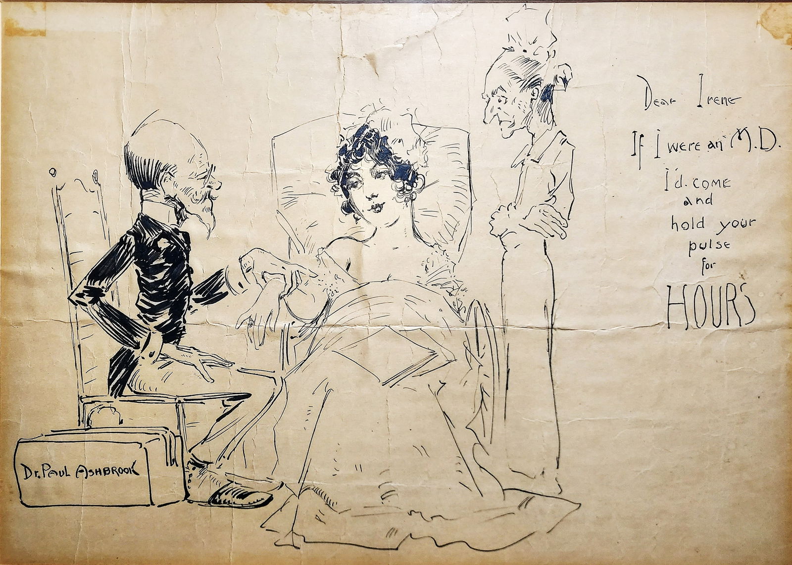 Paul Ashbrook (1867-1949): The Original Ink Drawing c.1900 (1 of 4)
