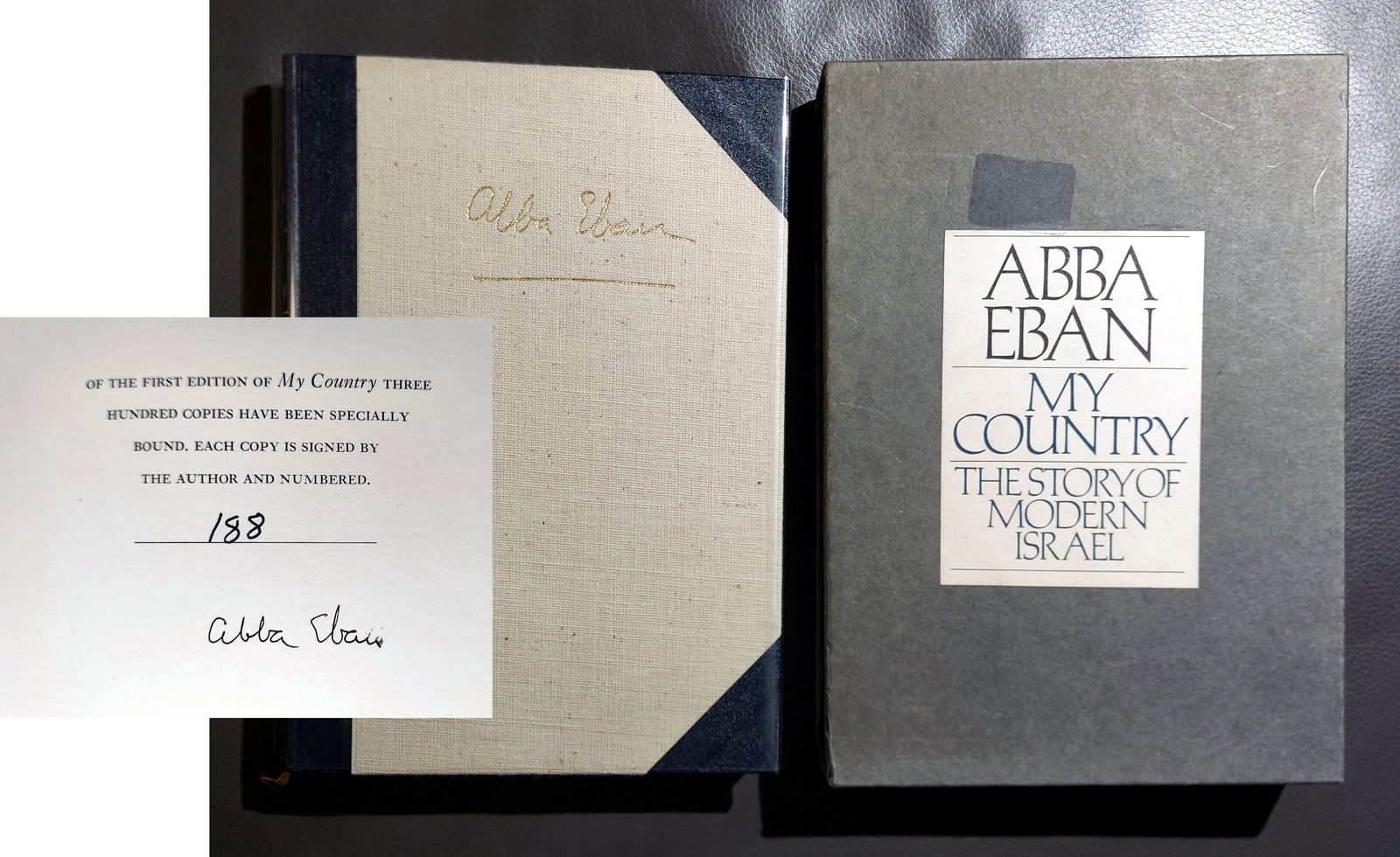 Abba Eban: My Country 1972 First Edition Signed/Numbered 182/300 (1 of 5)