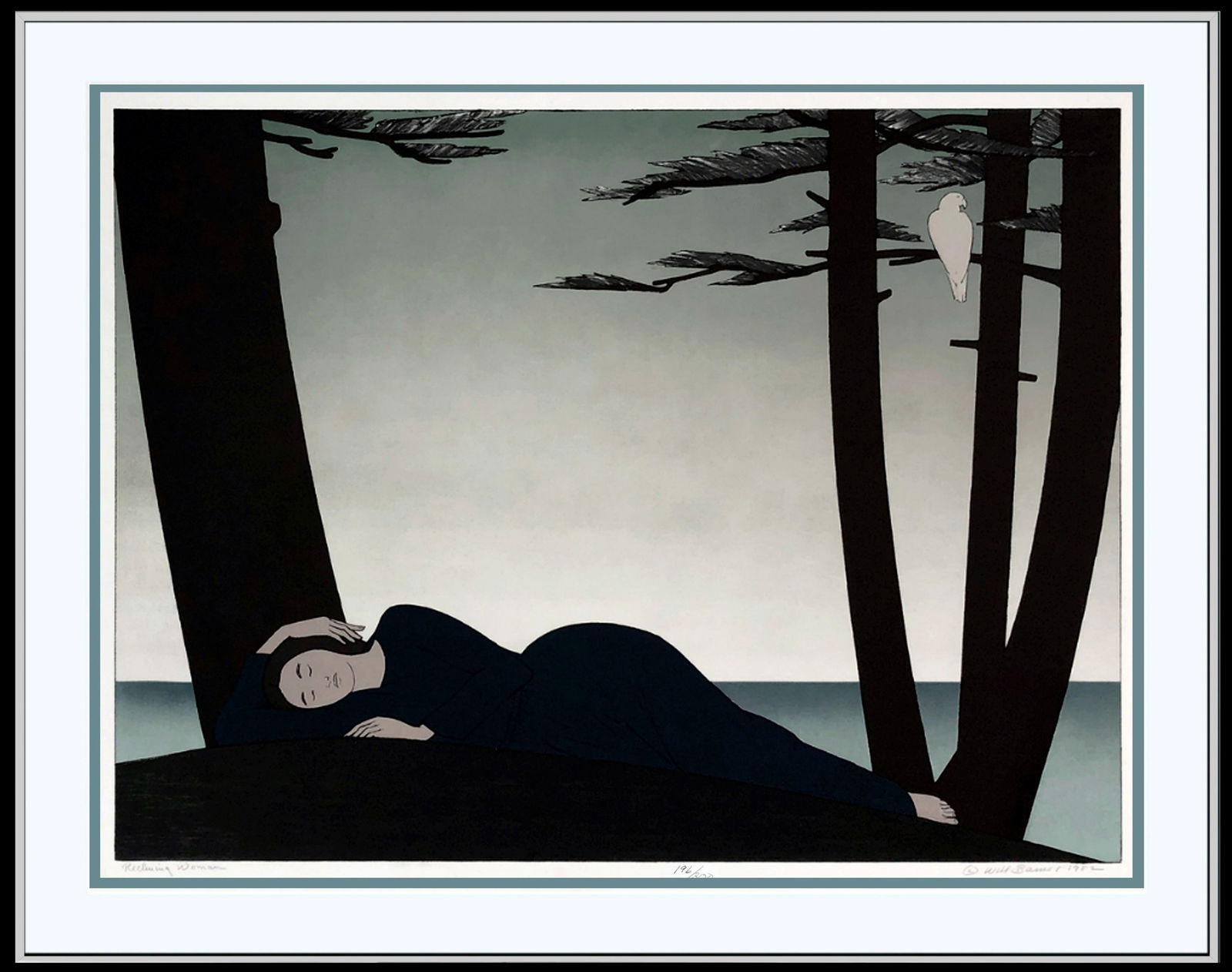 Will Barnet: Reclining Woman 1982 Lithograph Edition 196/300 (1 of 4)