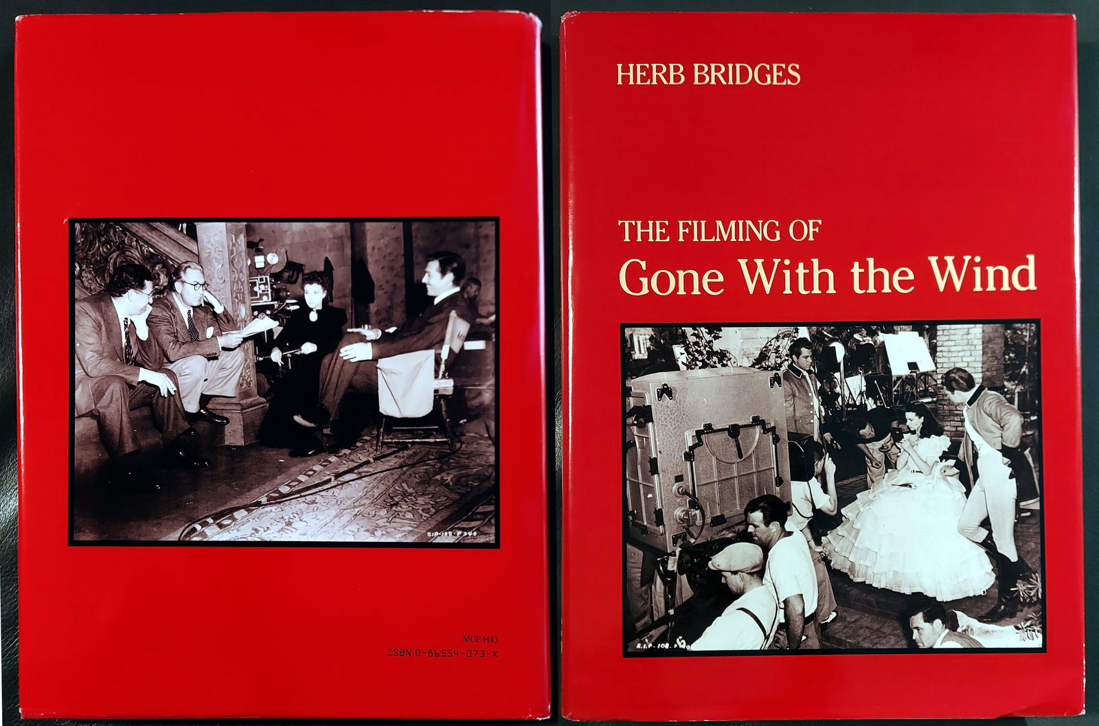 Herb Bridges: Filming of Gone With the Wind, 1984: Filming of Gone With the Wind by Herb Bridges (1928 – 2013). First printing Mercer University Press, Macon, GA, 1984 Nearly B/W 1,000 photographs, illustrates the day-to-day activities on the set of