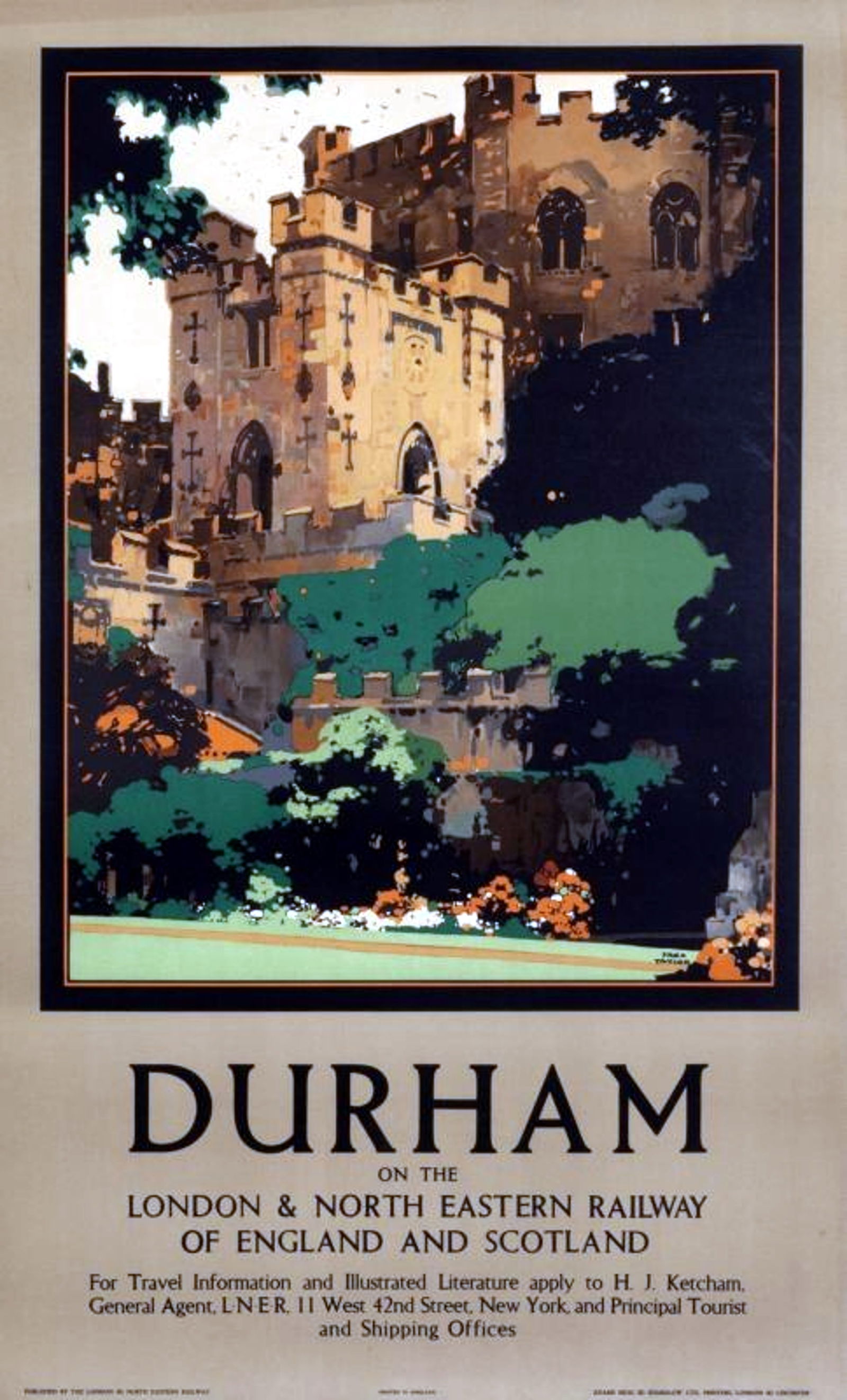 Fred Taylor: Poster, Durham - LNER, c.1925 (1 of 5)