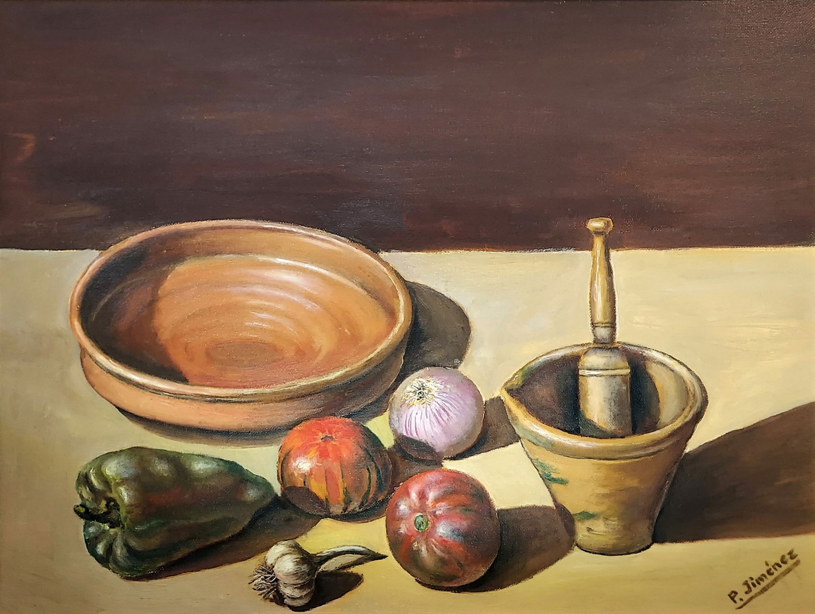 Patricio Jimenez Espinosa: Still Life, 1991 Oil on Board (1 of 3)