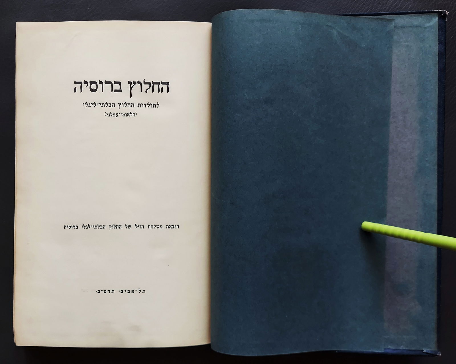 Ha-Halutz in Russia: History of the Illegal Ha-Halutz 1931 (1 of 9)