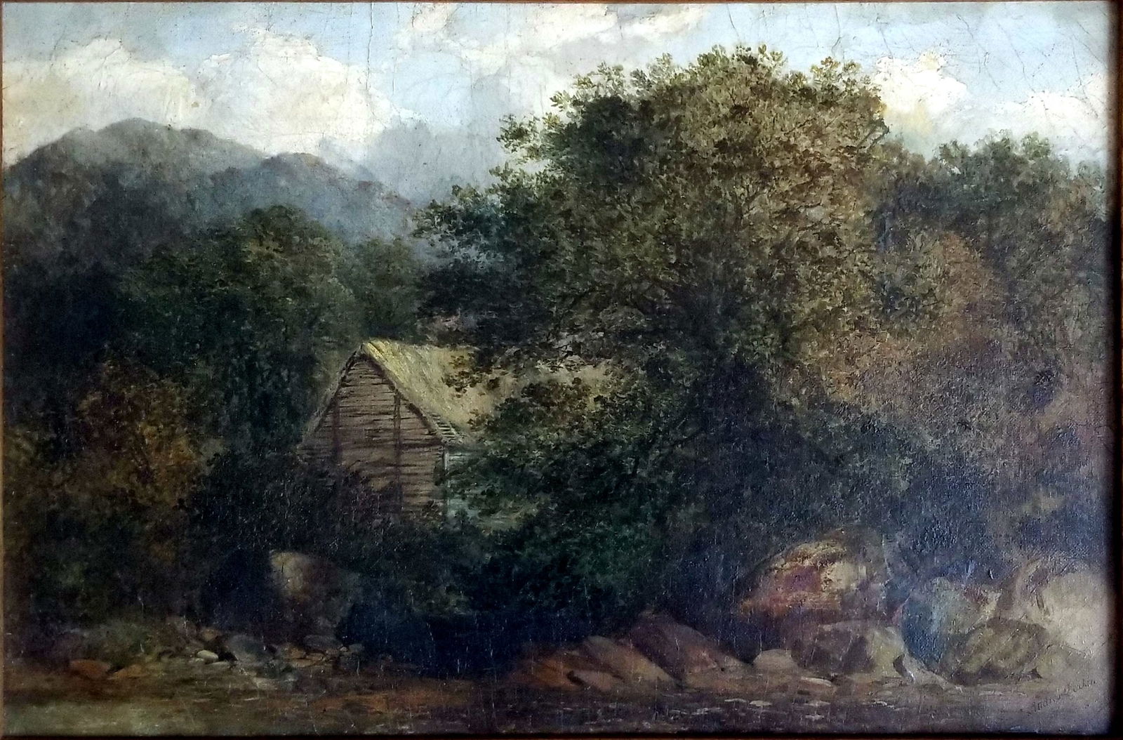 Andrew Deakin: Vale of Llangollen 1855 Oil/Canvas (1 of 7)