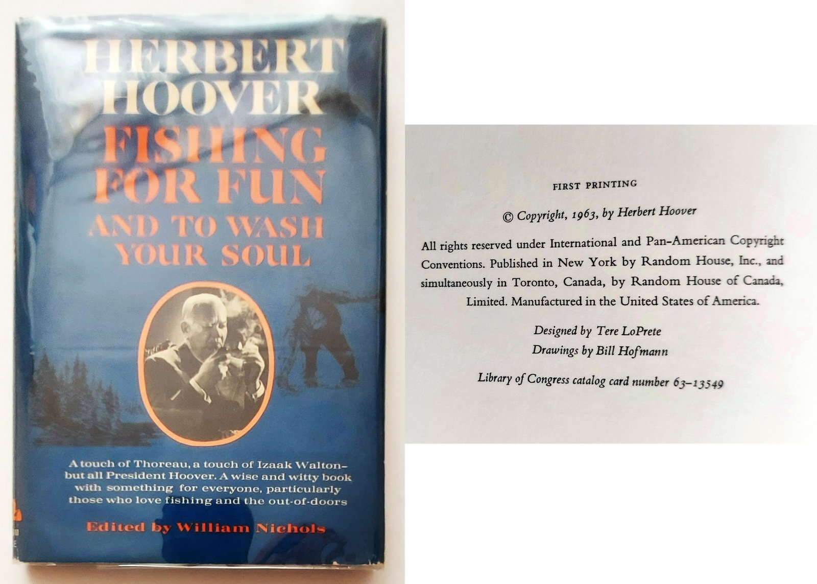 President Herbert Hoover: Fishing for Fun 1963 1st Edition (1 of 5)