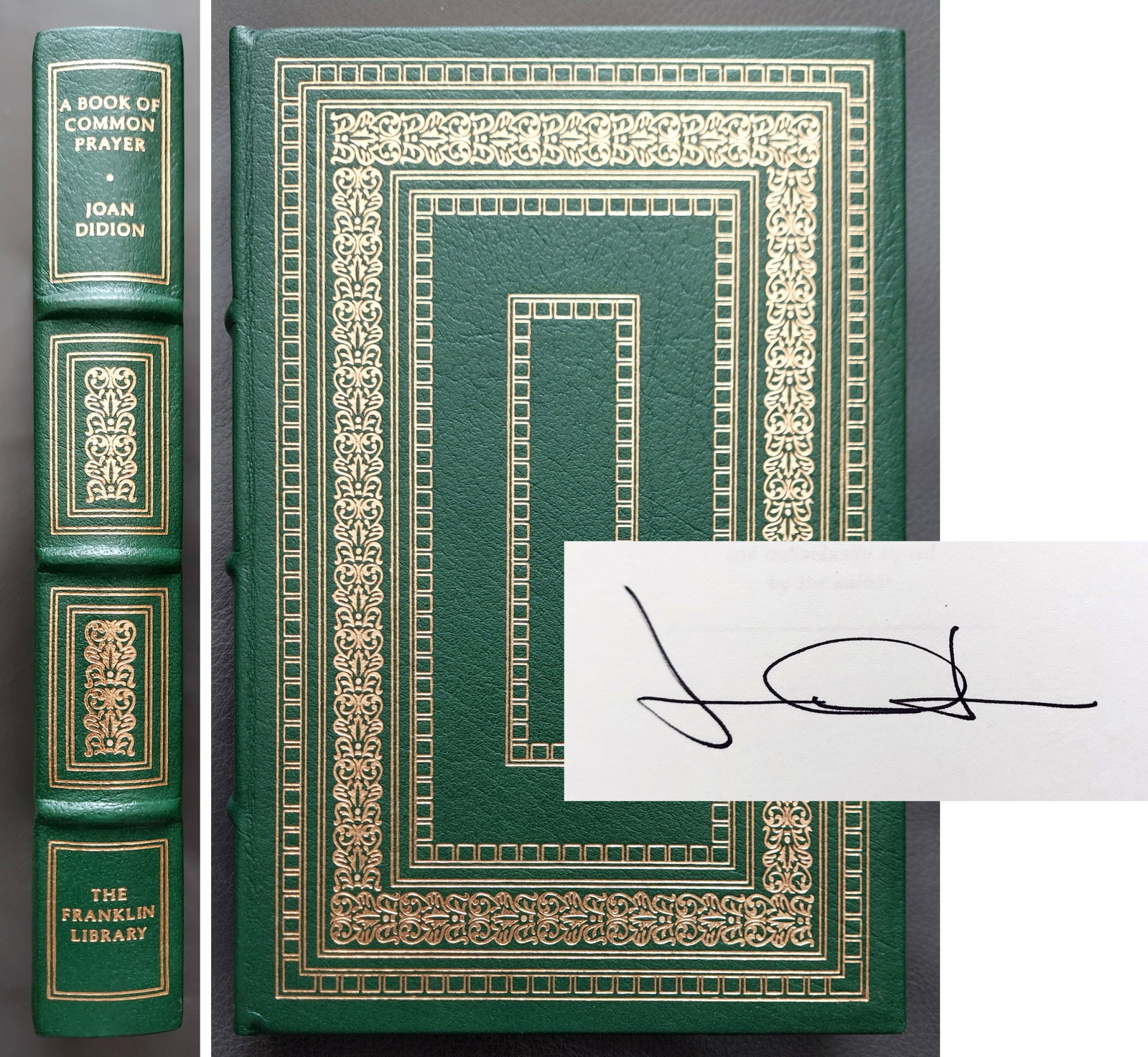 Joan Didion Signed Book: A Book of Common Prayer 1981 Limited Edition (1 of 5)