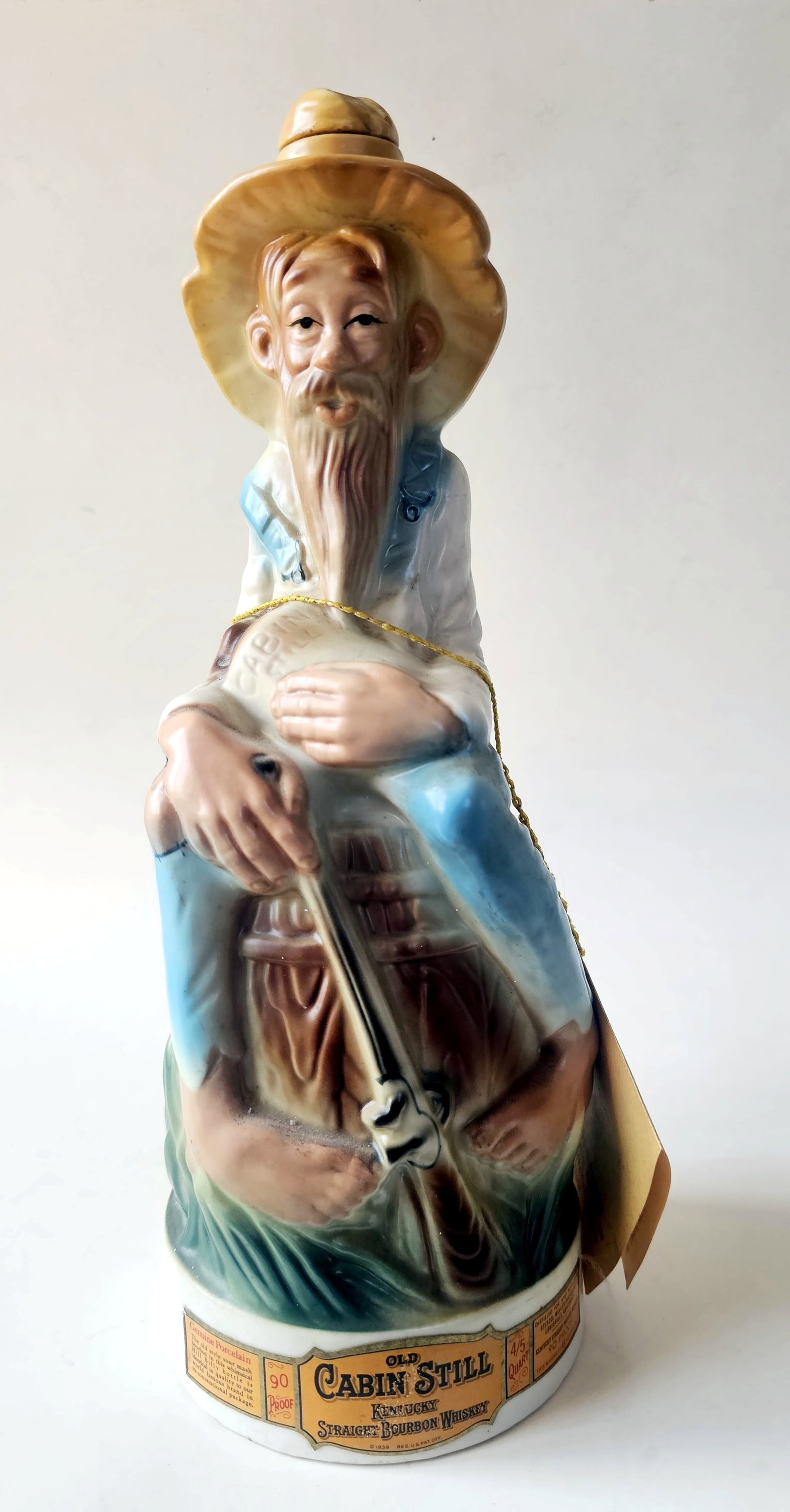 Old Cabin Still Stitzel-Weller Bourbon 1969 Old Hillbilly Decanter (1 of 8)
