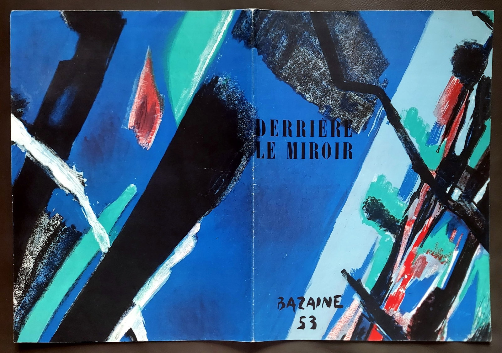 Jean Bazaine (French 1904 - 2001): Derrière le Miroir No. 55-56, May 1953: Derrière le Miroir, No. 55-56, Mai 1953: Jean Bazaine (French, 1904 – 2001). Monographic issue of the legendary French avant-garde art publication Derrière le Miroir (DLM No. 55-56), p