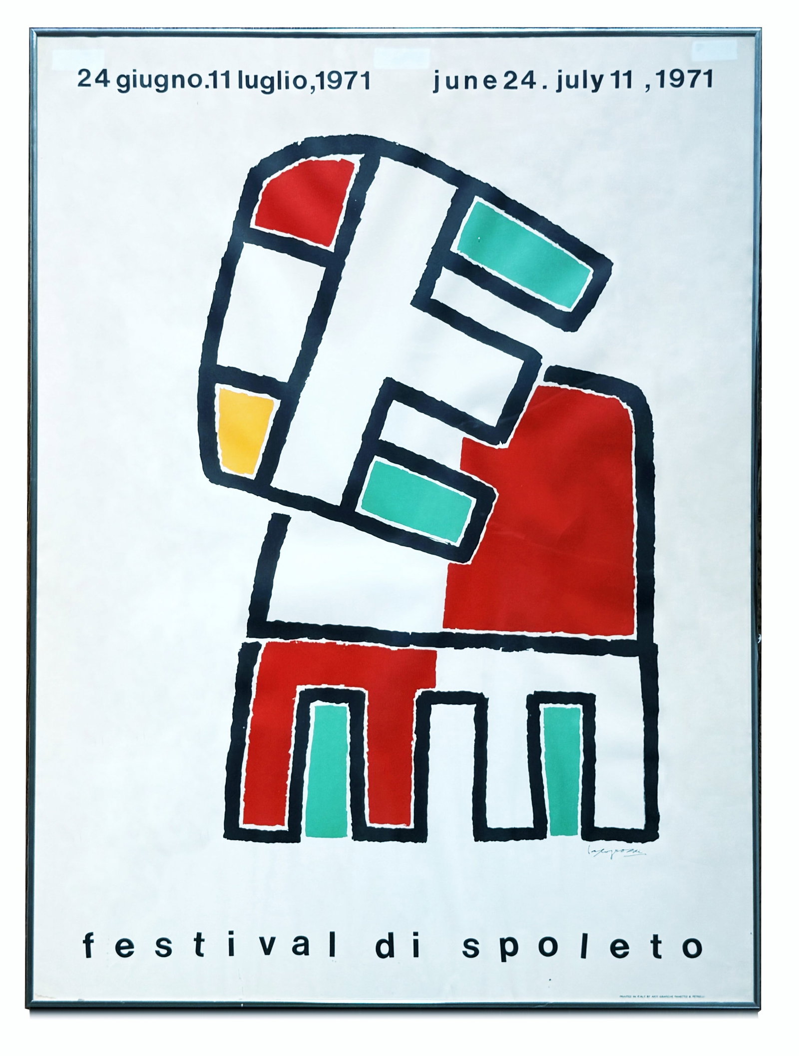 Giuseppe Capogrossi (1900 - 1972): Spoleto Festival Poster, 1971 (1 of 4)