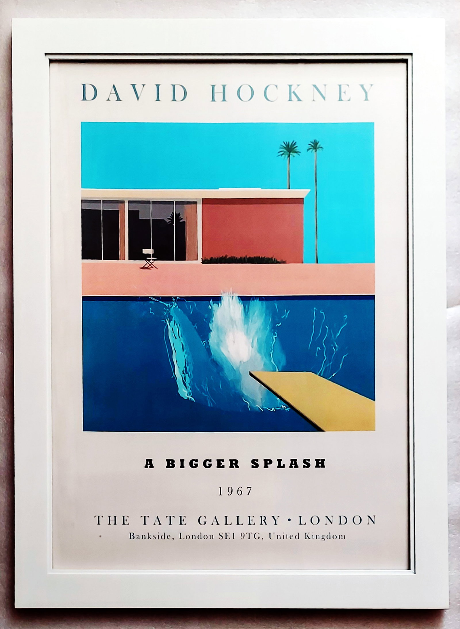 David Hockney (British, 1937 - 2026): A Bigger Splash Tate Exhibition Poster (1 of 4)