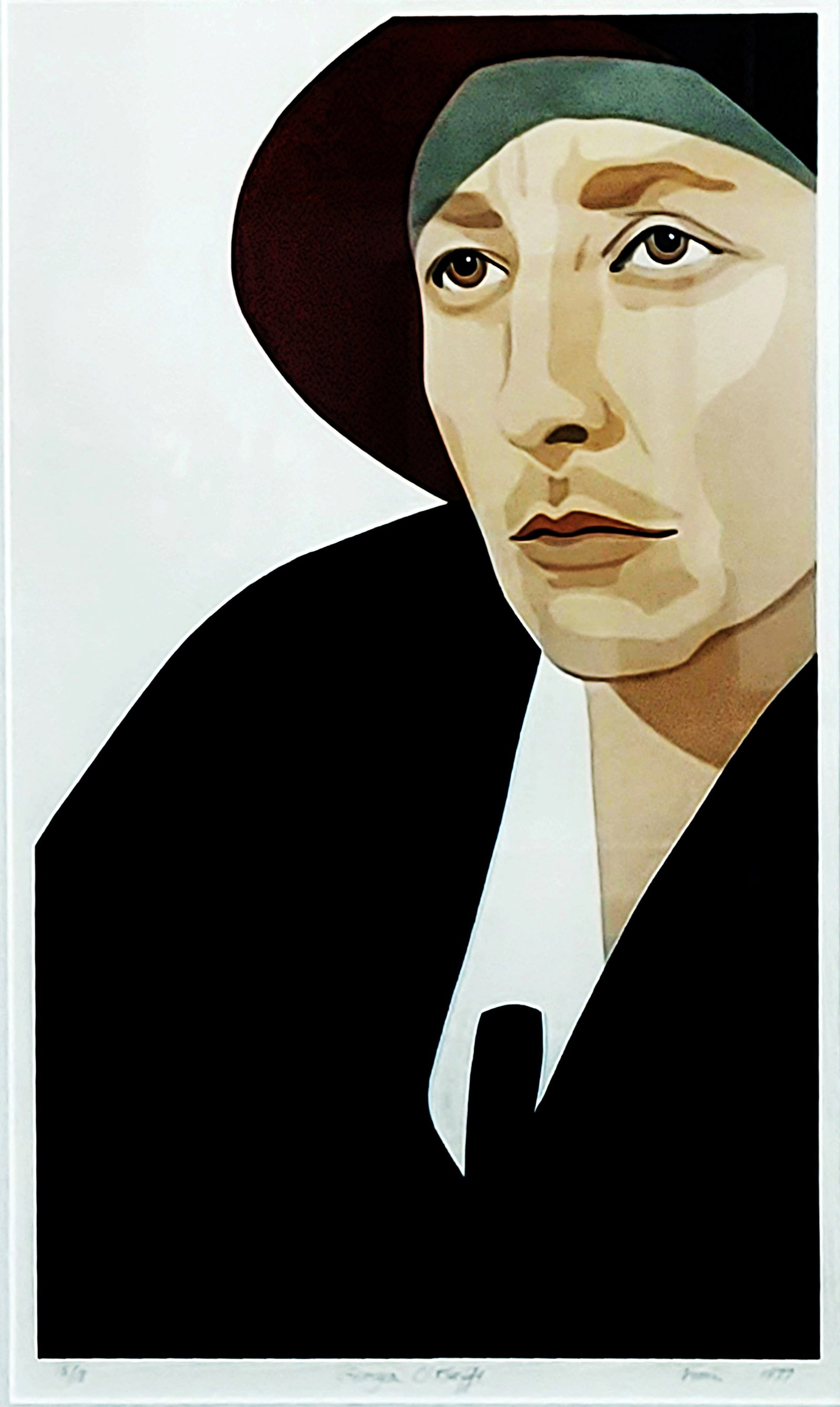 Susan Fiori: Georgia O'Keeffe, 1977 Silkscreen Ed.15/18 (1 of 4)