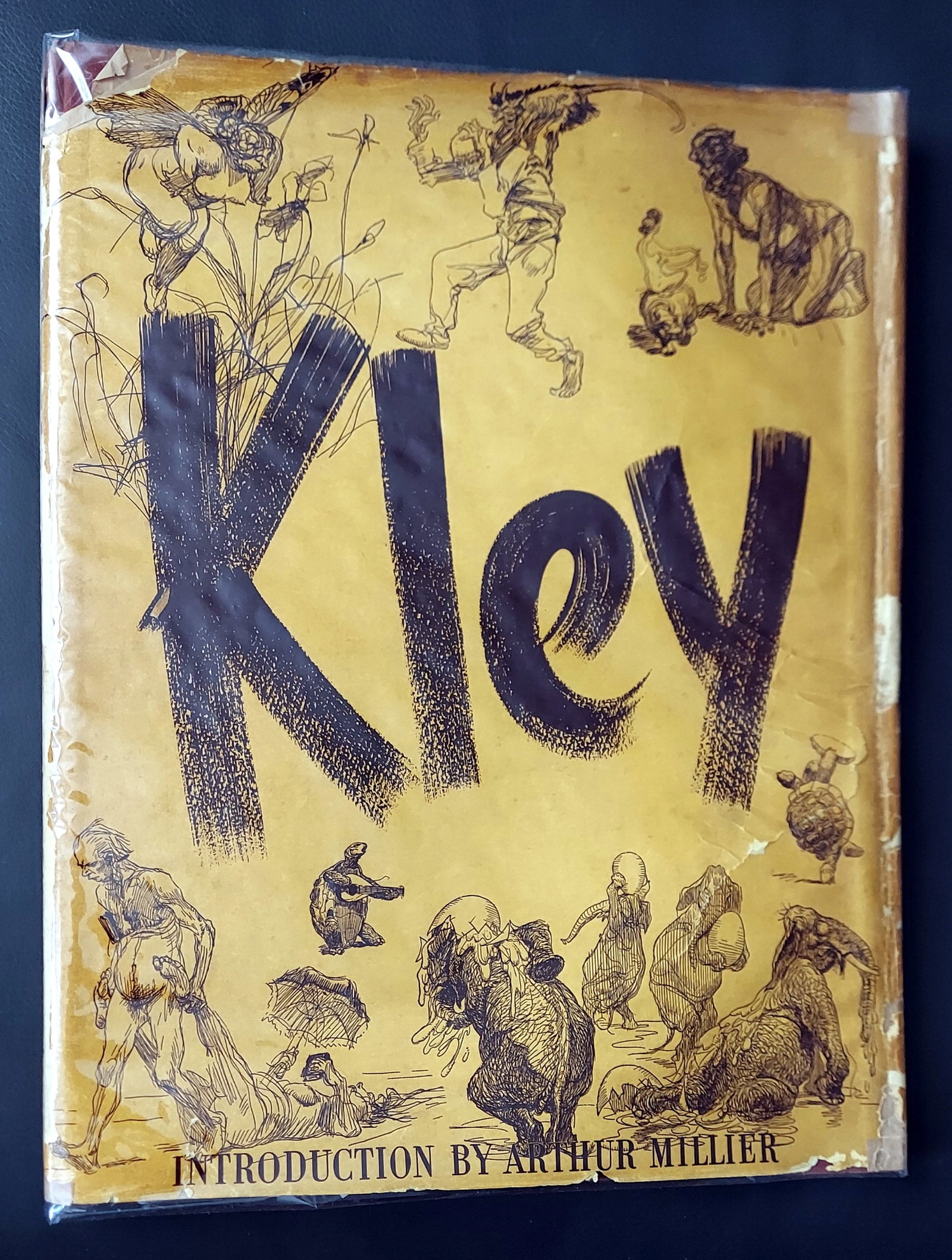 The Drawings of Heinrich Kley 1941 First Edition: The Drawings of Heinrich Kley 1941 First Edition Introduction by Arthur Miller. From the library of artist George Grosz (German, 1893 – 1959). Inserted are notes to George Grosz from the art his