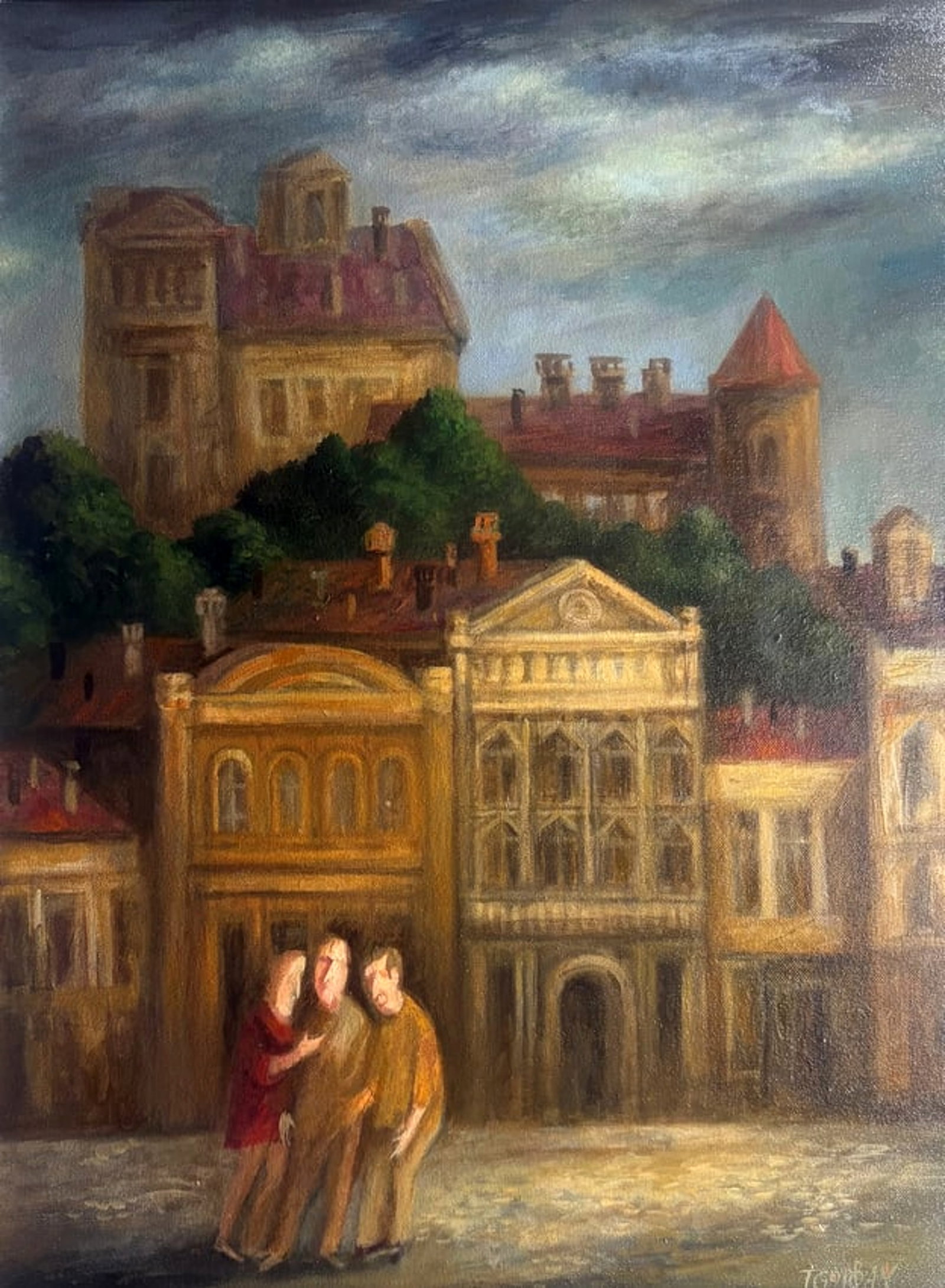 Igor Gorban (American, b.1957): Whisper of the Old Town, 2015 Oil on Canvas (1 of 1)
