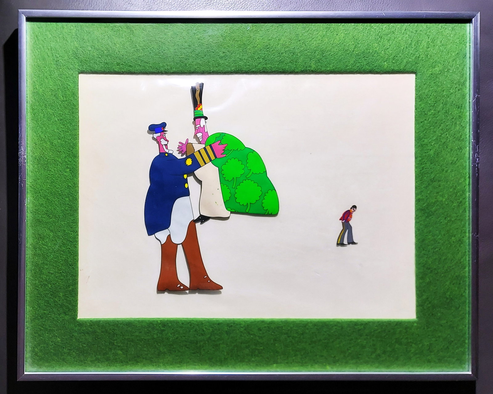 The Beatles Yellow Submarine: Old Fred, Lord Mayor, Ringo Starr, 1968: The Beatles: An original production animation cell from the production of The Beatles Yellow Submarine, 1968. Hand painted gouache on celluloid, features Old Fred, the Lord Mayor of Pepperland, and Ri