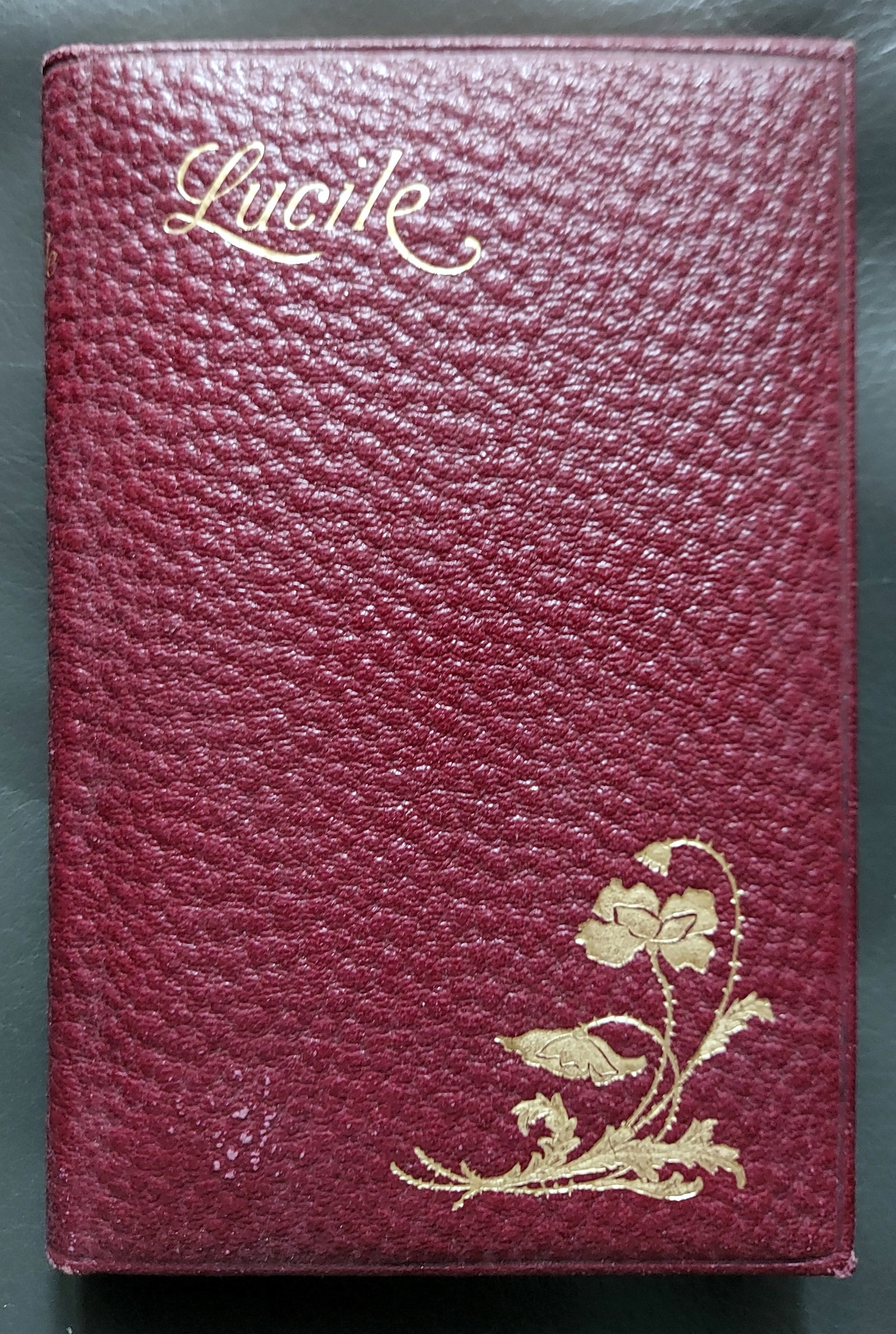 Owen Meredith (Bulwer-Lytton): Lucile c.1892 Deluxe Leather Bound (1 of 2)