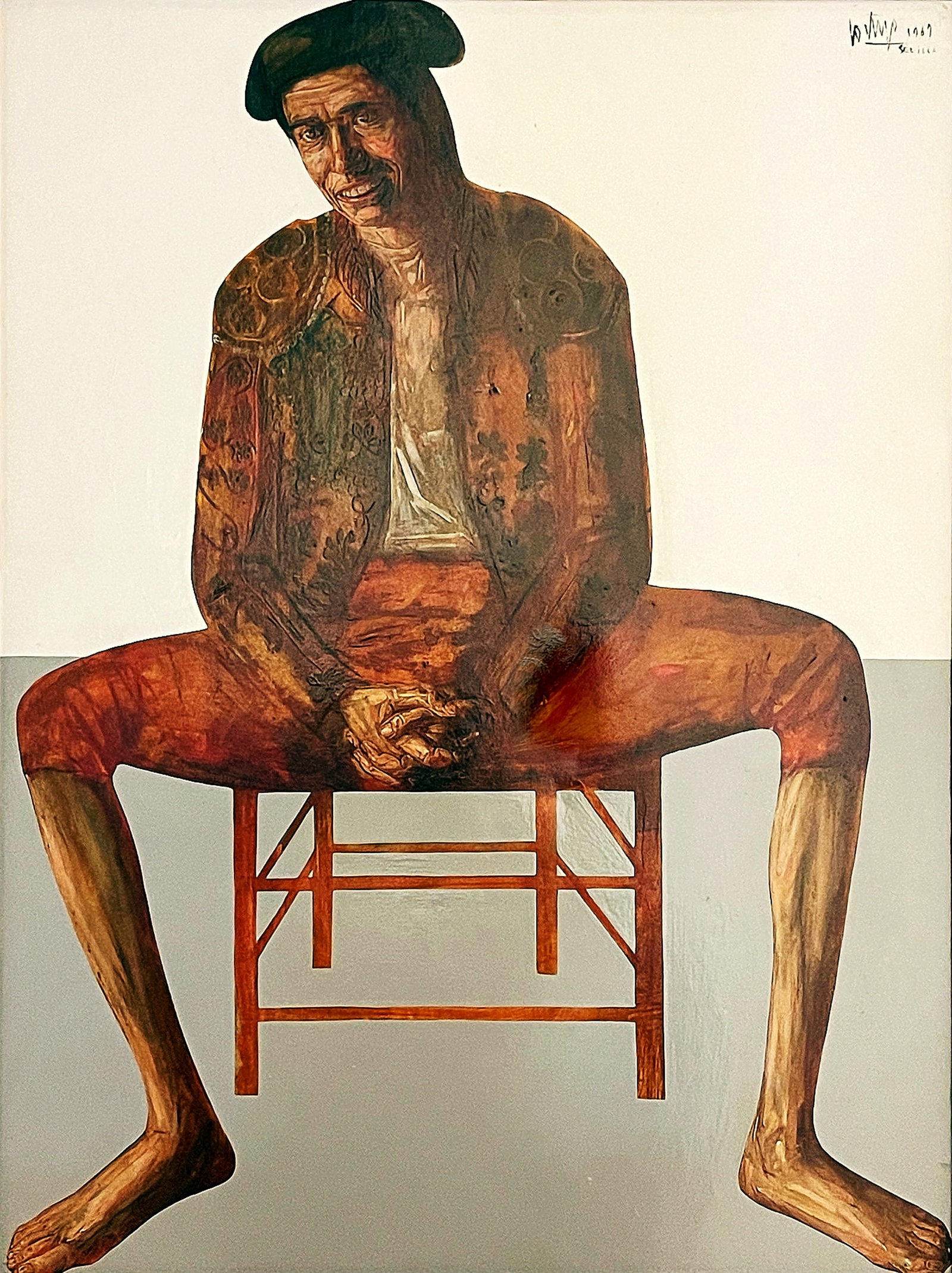 Paco Cortijo (Spanish 1936-1996): Fernando Palomo Cantalejo Vestido de Torero 1967 Oil on Canvas (1 of 5)