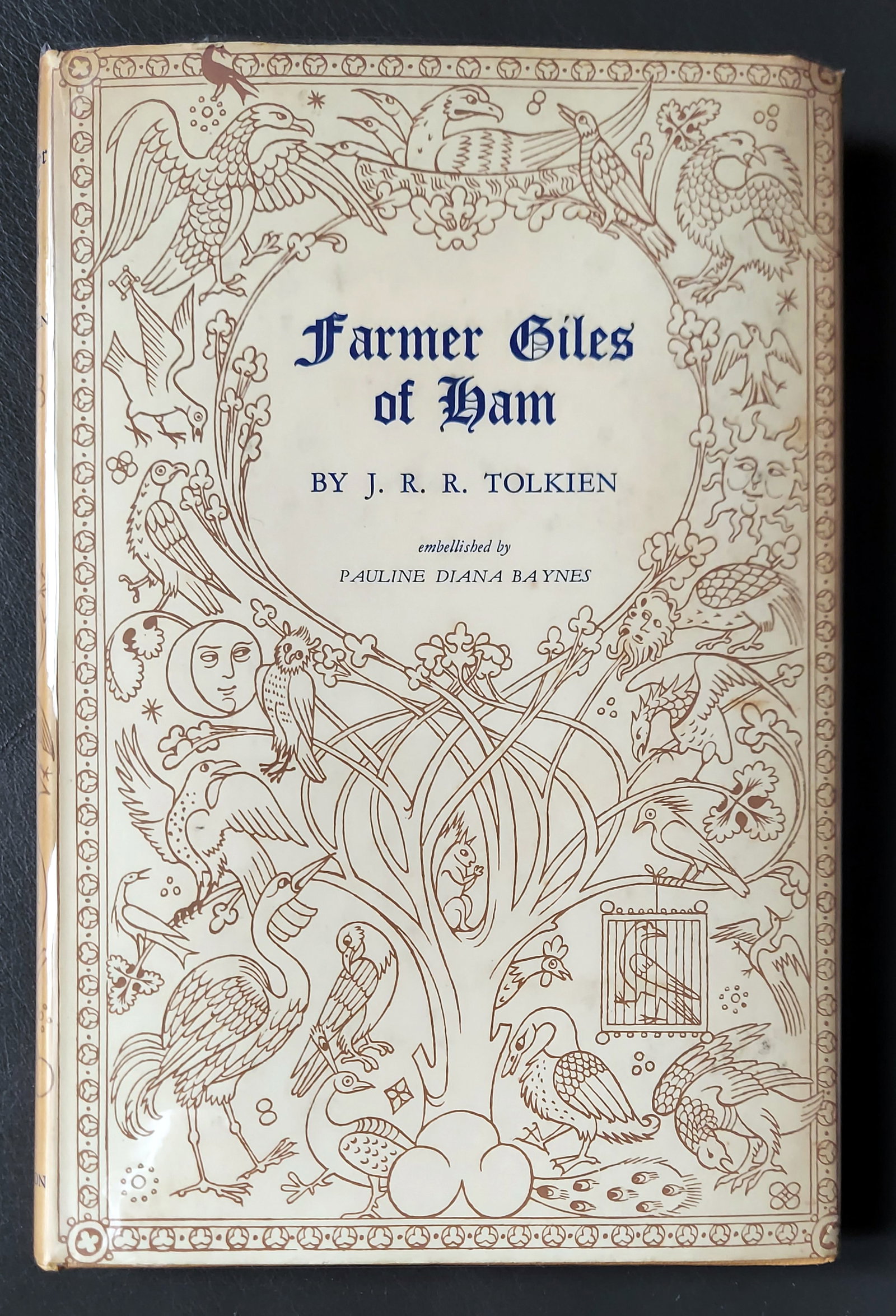 J.R.R. Tolkien: Farmer Giles of Ham, 1961 First American Edition: J.R.R. Tolkien: Farmer Giles of Ham First American Edition by Thomas Nelson & Sons, 1961, Edinburgh, New York, Toronto. Stated 4th impression on the front flap of the DJ. From the estate of Lilian