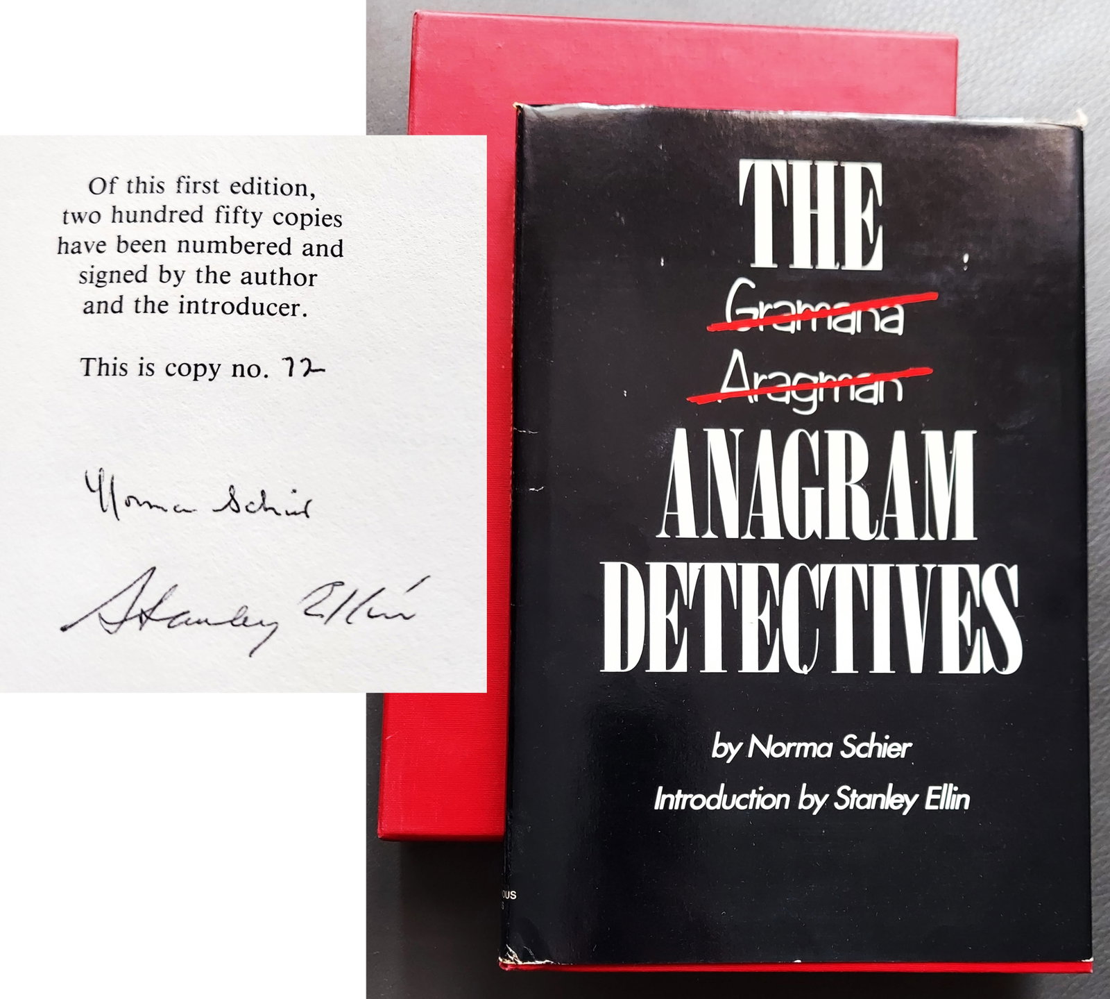 Norma Schier: The Anagram Detectives 1979 Signed Ed 72/250 (1 of 5)