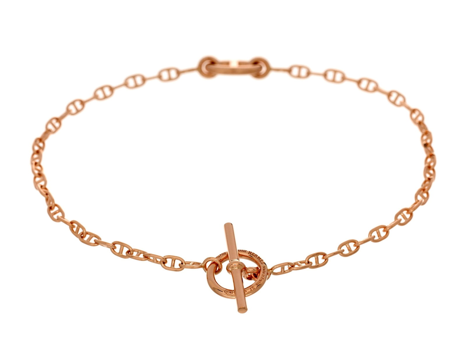 Hermes: Farandole Bracelet K18 Rose Gold: Hermes Farandole Bracelet K18PG(Rose Gold? Band Length: 7in. Weight: 4g Accessories: Box Mint condition.