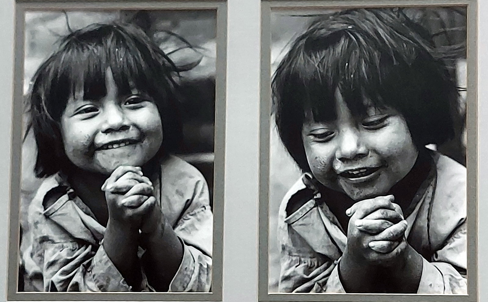 Sebastião Salgado (Attributed): Indigenous Child, Two Photographs: Indigenous Child, Pair of Silver Gelatin Photographs. Attributed to Sebastião Salgado (1944 - May 23, 2025). Dimensions: Each 7.5 x 5, Frame 23 x 19 inches. Sebastião Salgado (1944 - 23 May 