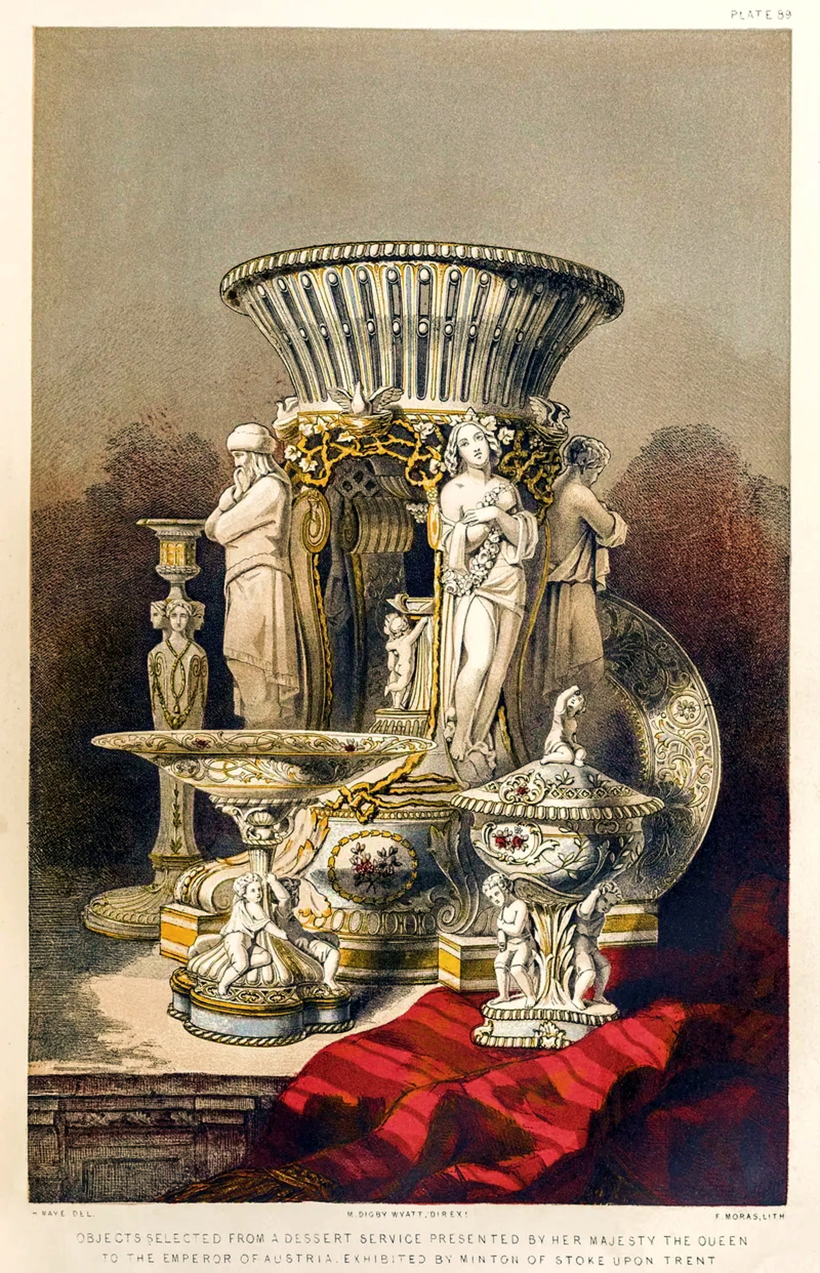 The Queen Victoria Porcelain Service, 1852 Lithograph (1 of 7)
