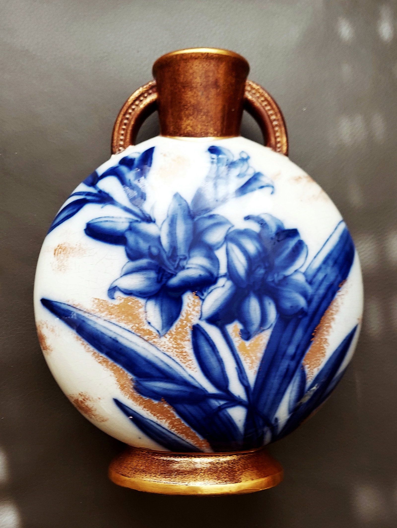 Cobalt Lily Vase 1880s, William Alsager Adderley Staffordshire, England (1 of 8)