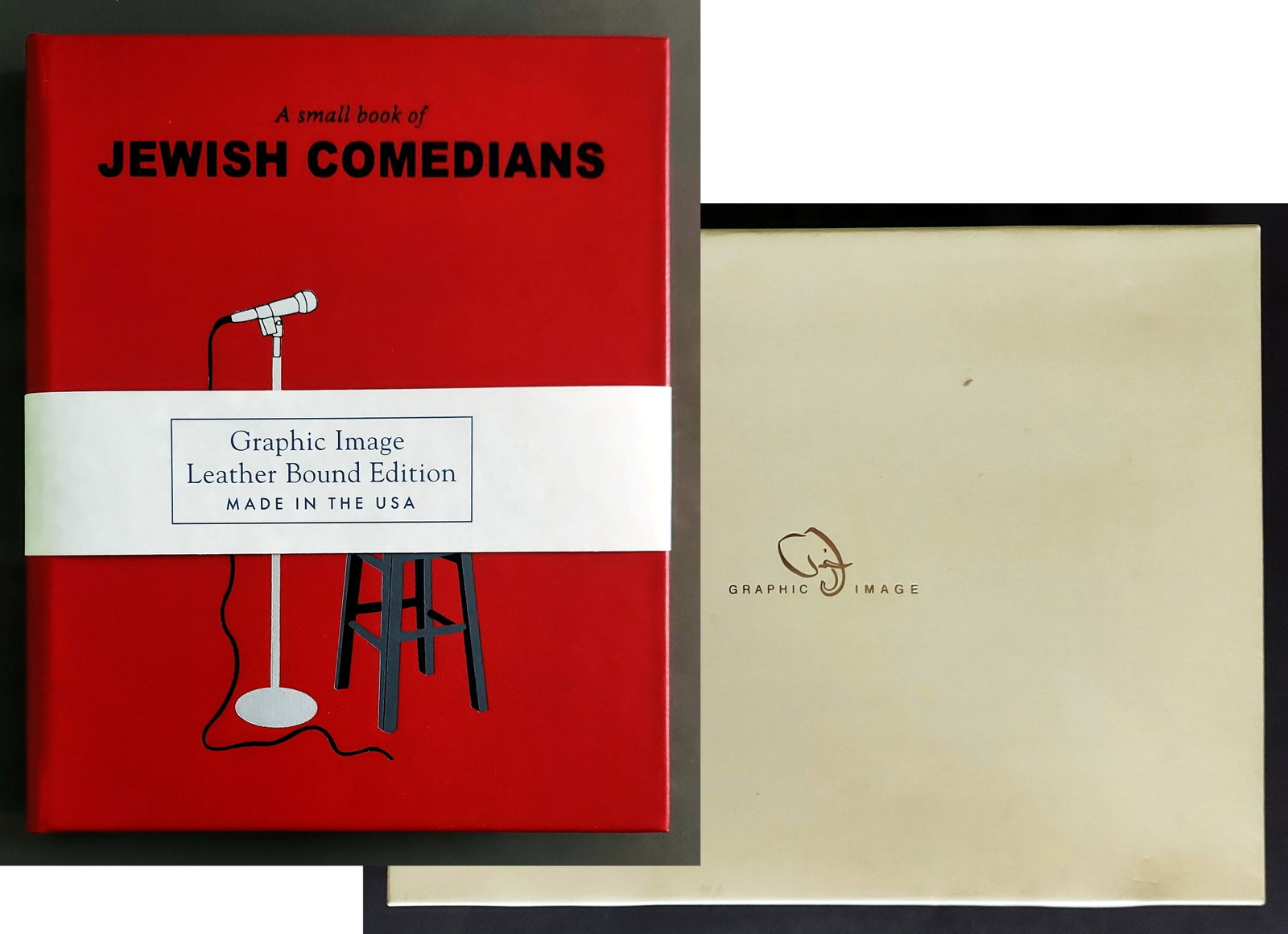 A Small Book of Jewish Comedians 2021 First Edition Leather Bound: A Small Book of Jewish Comedians: fine leather-bound edition, 2021. First Edition, published by Reel Art Press / Graphic Image in conjunction with the exhibition in M?laga, Spain, November 2021. Made 