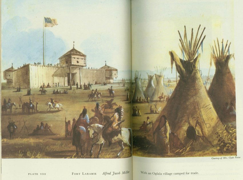 DE VOTO. Across the Wide Missouri. Illustrated.... 1947: 114. DE VOTO, Bernard. Across the Wide Missouri. Illustrated with Paintings by Alfred Jacob Miller, Charles Bodmer and George Catlin with an Account of the Discovery of the Miller Collection by Mae Re