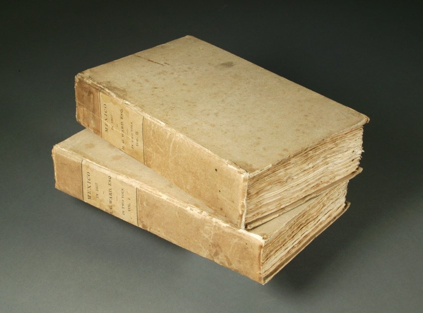 WARD, H.G. Mexico in 1827.... London, 1828: 580. WARD, H[enry] G[eorge]. Mexico in 1827.... London: Henry Colburn, New Burlington Street, 1828. Vol. I: [i-v] vi-xix [1], [1-3] 4-591 [1] pp.; Vol. II: [i-v] vi-viii, [1-3] 4-730 [2, Colburn ads] 