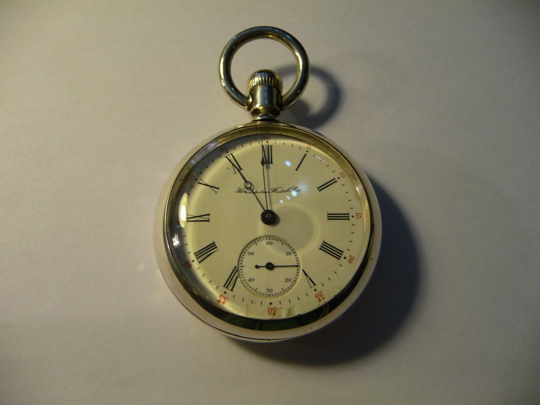 1900's Hampden Sterling Silver 18S Pocketwatch (1 of 3)