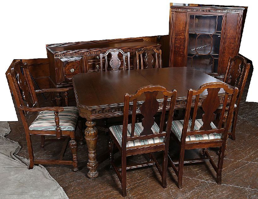 1940's Jacobean Dining Room Set