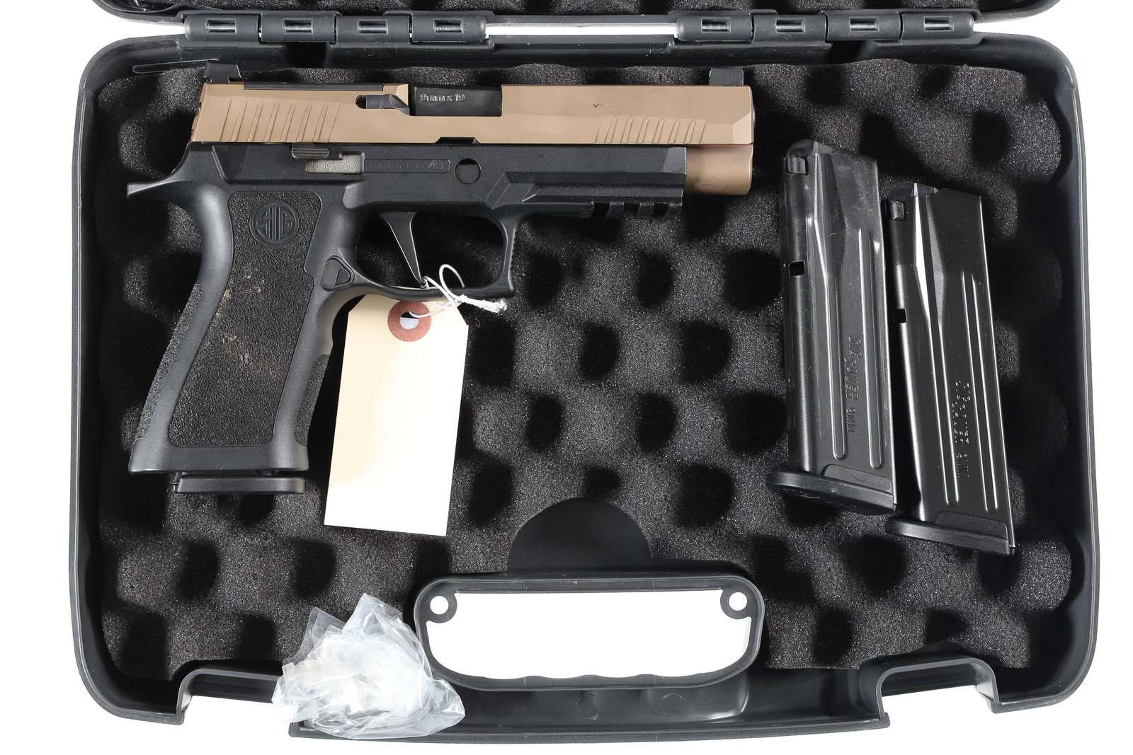 Sig Sauer P320 X VTAC Semi Pistol 9mm: 9mm Serial # 58J062703 Very good overall condition with some finish loss on working surfaces. Factory box numbered to gun includes 2 additional magazines. Mechanically Excellent Barrel 4 1/2" Modern