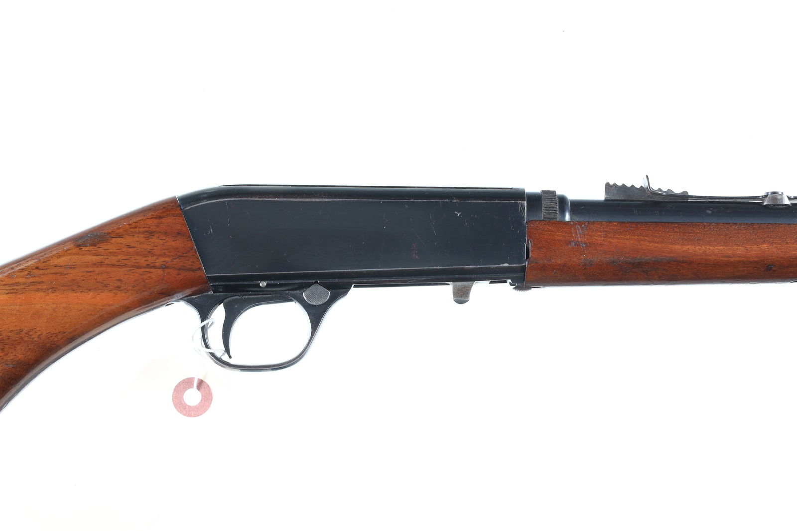 FN Browning SA 22 Semi Rifle .22 lr: .22 lr Serial # 2233 FN SA22 take down 22. Early version with loading port at wrist. Blue finished with grooved receiver and threaded muzzle for suppressor. Metal is very good with some finish loss an