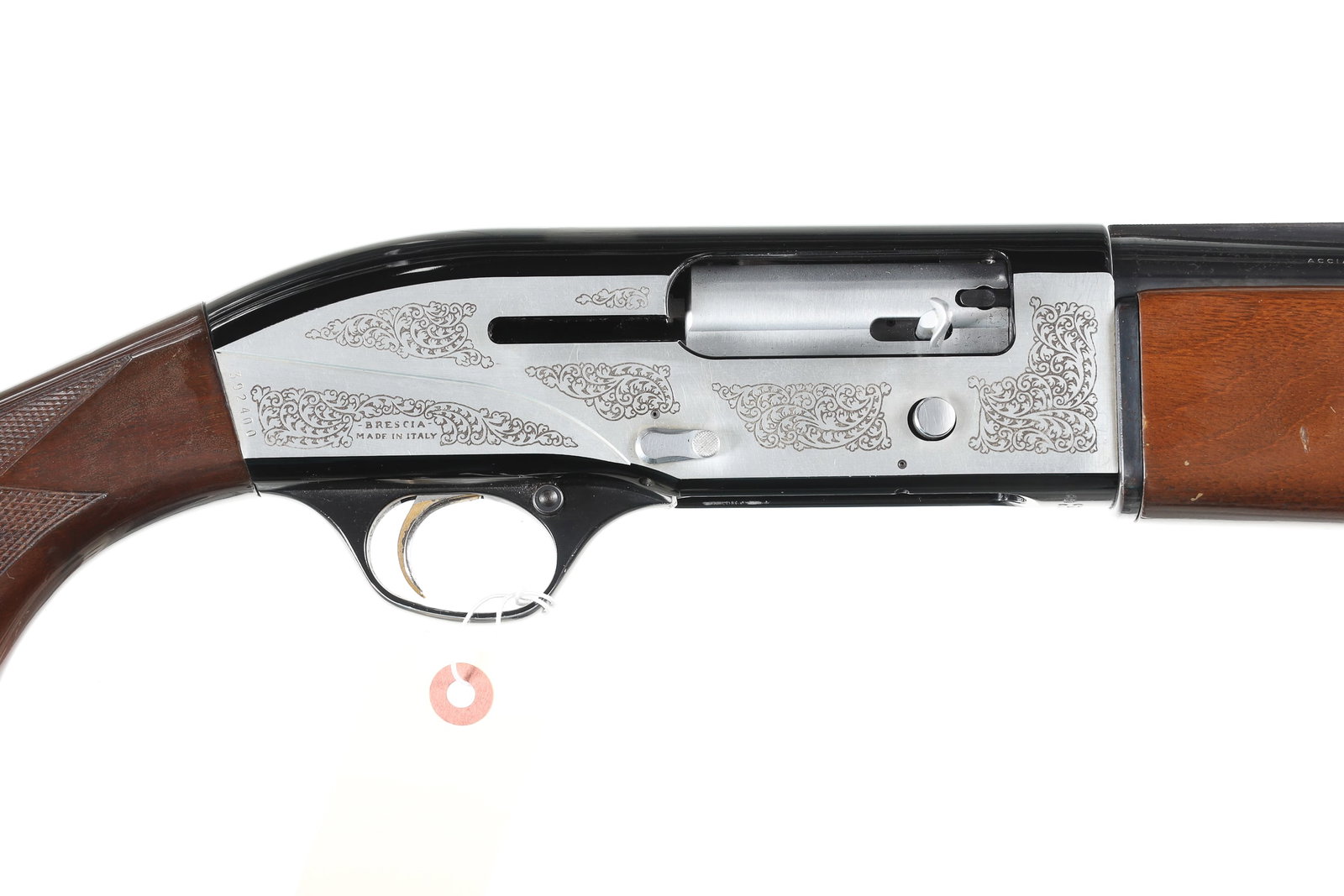 Breda Altair Special Semi Shotgun 12ga: 12ga Serial # 392400 Breda 12 Ga, semi-auto with Impr/ Cylinder choked vent rib Bbl, Gas operated with alloy receiver. 14-1/4" LOP. Metal is very fine with some light scratches on receiver. Stocks are