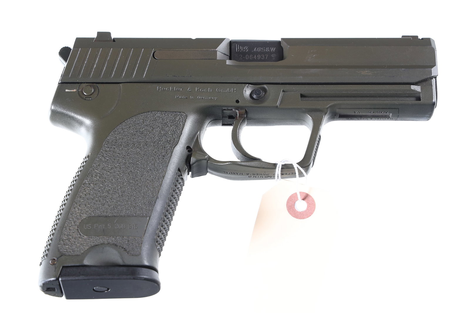 H&K USP Pistol .40 s&w: .40 s&w Serial # 22-064937 Very good overall condition with high point finish wear on safety latch and muzzle. Mechanically excellent. Barrel 4 1/4" Modern