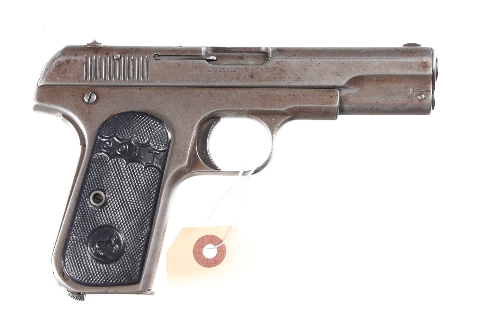 Colt 1903 Pocket Hammerless Pistol .32 ACP: .32 ACP Serial # 5211 Early 4 digit serial number. Good overall condition with finish having turned to silver or patina. Mechanically excellent. Barrel 4" C&R