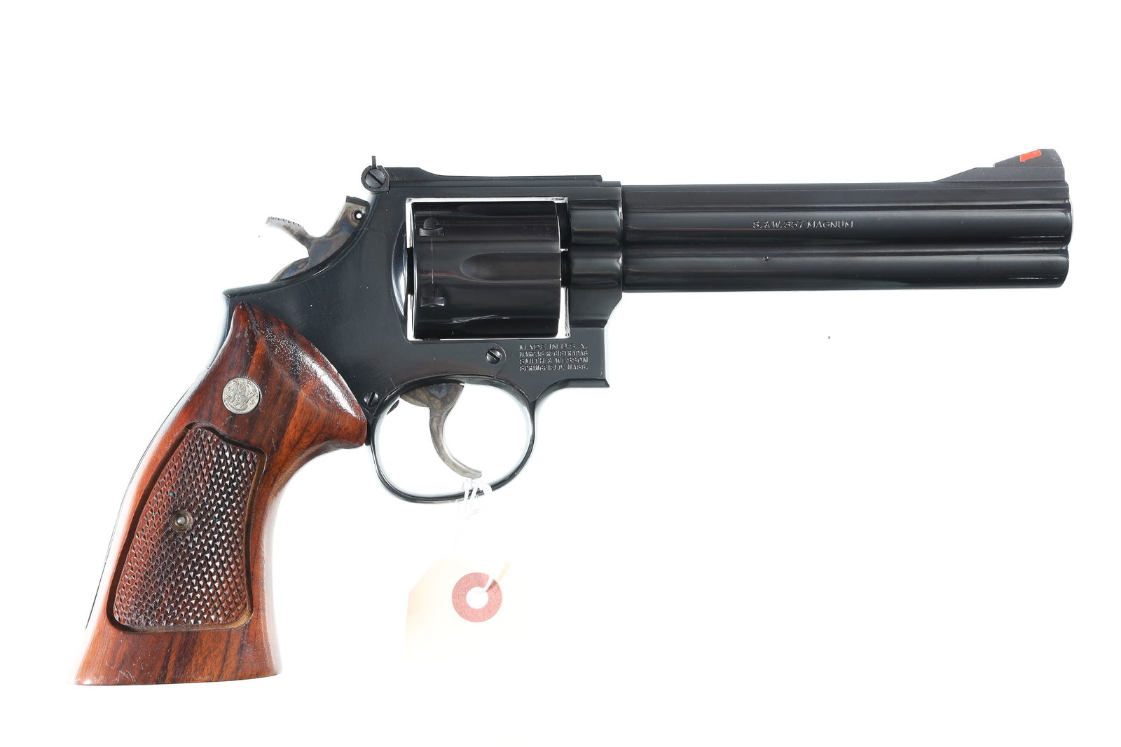 Smith & Wesson 586 Revolver .357 mag: .357 mag Serial # ABF3234 Very good overall condition with minor handling marks, case color hammer and trigger remain bright. Mechanically excellent. Barrel 5 3/4" Modern