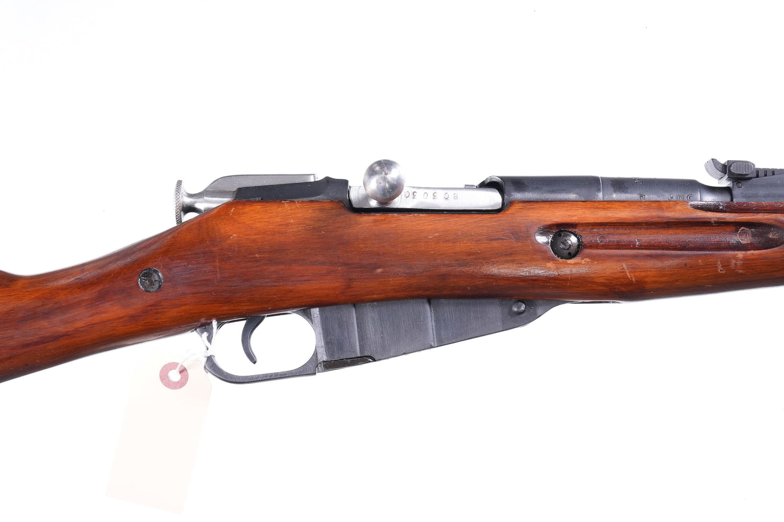 A3983 Russian Mosin Nagant M38 Bolt Rifle 7.62x54R: 7.62x54R Serial # BC3030 Russian Model 1938 carbine with matching numbers Arctic birch stocks and import marked. Condition, Very fine with excellent bright bore most all finish remains and excellent m