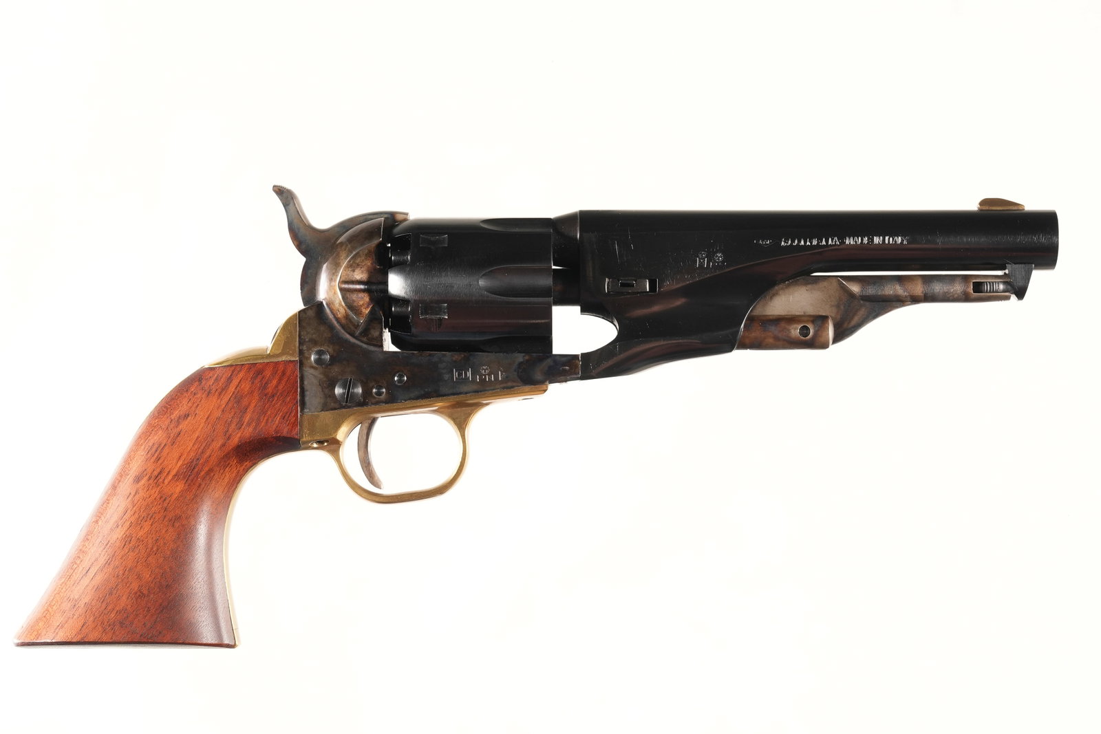 F.lli Pietta Perc Revolver .36 Cal: .36 Cal Serial # P102159 No4473 Excellent overall condition. Case color remains vibrant. Mechanically excellent.