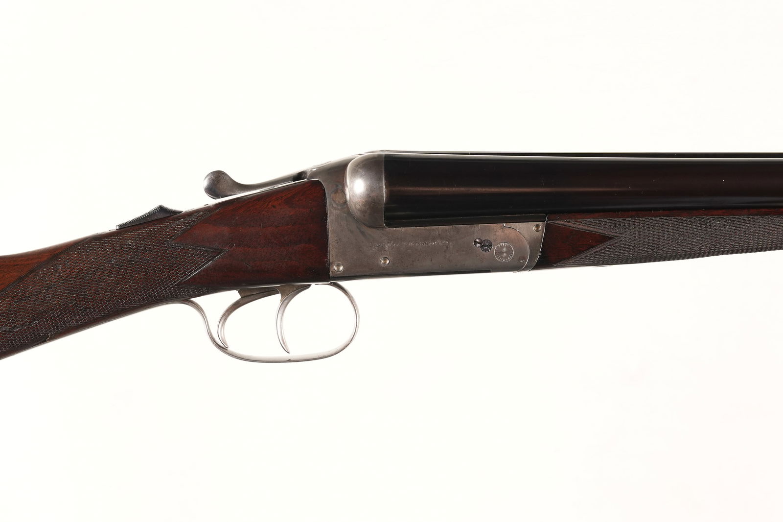 A2825 Cogswell & Harrison The Avant Tout SxS Shotg: 12ga Serial # 41333 Cogswell & Harrison Avant Tout 12 Ga with 2 1/2" chambers choked Light Mod & IC. Double triggers with ejectors. 14 1/2" LOP 1 3/8" DAC 1 7/8" DAH 6 Lbs 12 oz. Condition, Very fine