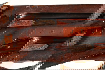 Pair of GE Lewis Boxlock Ejector SxS Shotguns 12ga