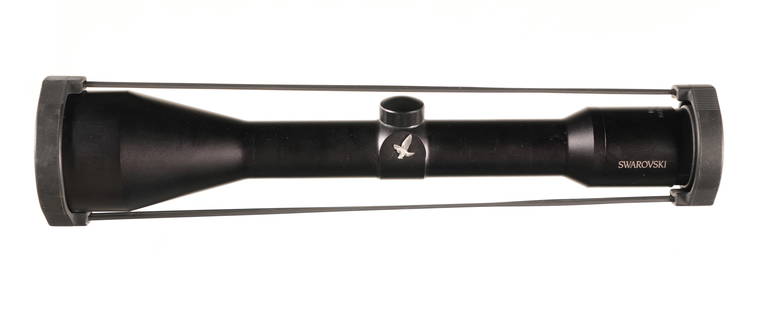 Swarovski Habicht Scope: Swarovski Habicht 8x56 scope with duplex reticle, lens covers, and a clear optic