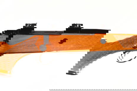 Sako  L61R Bolt Rifle .270 Win: .270 Win Serial # 74915 Metal surfaces rate very good plus, gouge in stock present at toe-line, threaded barrel with thread protector Barrel 20.50 Modern