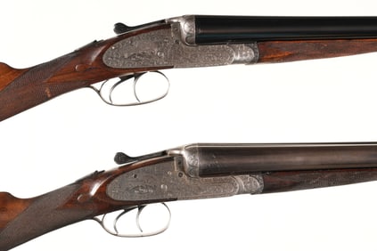 Pair of FT Baker Sidelock SxS Shotguns 12ga