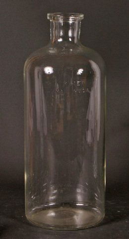 Pyrex Apothecary Bottle, 19" to lip: Pyrex Apothecary Bottle, 19" to lip Quantity: 1