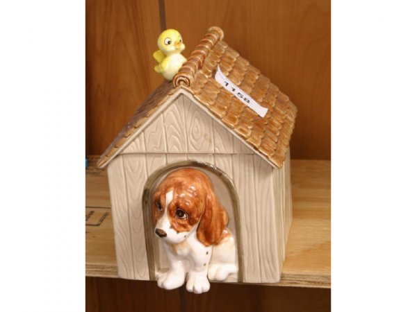 Cookie Jar - Dog House: Cookie Jar - Dog House Live auction by Montrose Auction, Inc. Established 1977. We accept PayPal, Money Orders. All items shipped from Montrose, GA 31065 if not picked up at the sale site. Unable to a