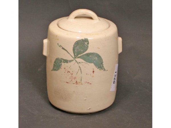 Cookie Jar - Old - McCoy, Flower or Cherries? - p: Cookie Jar - Old - McCoy, Flower or Cherries? - pa Live auction by Montrose Auction, Inc. Established 1977. We accept PayPal, Money Orders. All items shipped from Montrose, GA 31065 if not picked up a