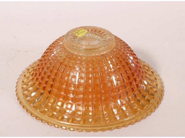 Carnival glass waffle punch bowl: Carnival glass waffle punch bowl, 11W (294) Terms & Conditions: Live auction by Montrose Auction, Inc. Established 1977. We accept PayPal, Money Orders. Invoices are due 7 days after the close of the